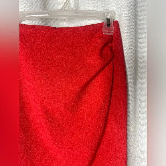 Faux wrap red Tristan mini skirt - Picture 4 of 6